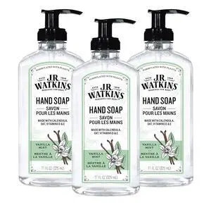 Gel Hand Soap, 3 Pack of 11 Fl Oz, Vanilla Mint Scent Gel Hand Soap, 3 Pack of 11 Fl Oz, Vanilla Mint Scent