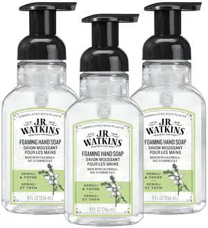 Foaming Hand Soap with Pump Dispenser, Moisturizing Foam Hand Wash, Alcohol-Free, Cruelty-Free, Neroli & Thyme, 9 fl oz, 3 Pack Foaming Hand Soap with Pump Dispenser, Moisturizing Foam Hand Wash, Alcohol-Free, Cruelty-Free, Neroli & Thyme, 9 fl oz, 3 Pack