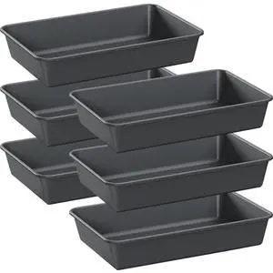 6 PCS Large Plastic Drawer Organizer, 9"×6" Desk Drawer Organizer and Storage Trays, Versatile Plastic Storage Bins for Makeup Vanity, Jewelries, Kitchen Utensils, Bathroom and Office 6 PCS Large Plastic Drawer Organizer, 9"×6" Desk Drawer Organizer and Storage Trays, Versatile Plastic Storage Bins for Makeup Vanity, Jewelries, Kitchen Utensils, Bathroom and Office