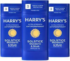 Extra-Strength Antiperspirant Deodorant for Men - Solstice - (3 Pack) 2.5 oz - 72-Hour Sweat and Odor Protection Extra-Strength Antiperspirant Deodorant for Men - Solstice - (3 Pack) 2.5 oz - 72-Hour Sweat and Odor Protection