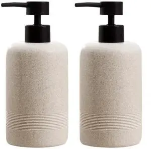 Soap Dispensers 400ML 13OZ, 2 PCS Hand Dish Lotion Shampoo Lotion Soap Dispenser Jar, Resin Premium Thick Soap Pump Bottles for Kitchen Bathroom Countertop (Beige) Soap Dispensers 400ML 13OZ, 2 PCS Hand Dish Lotion Shampoo Lotion Soap Dispenser Jar, Resin Premium Thick Soap Pump Bottles for Kitchen Bathroom Countertop (Beige)