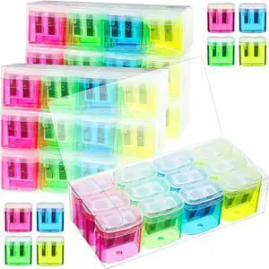 96 Pieces Pencil Sharpeners for Kids Colored Pencil Sharpeners Manual Double Hole Pencil Sharpener with Lid Hand Held Pencil Sharpener with Cover to Catch Shavings for School Office Home 96 Pieces Pencil Sharpeners for Kids Colored Pencil Sharpeners Manual Double Hole Pencil Sharpener with Lid Hand Held Pencil Sharpener with Cover to Catch Shavings for School Office Home