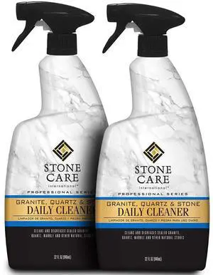 Granite Cleaner - 32 Fluid Ounces (2 Pack) Granite Marble Quartz Tile Travertine Limestone Slate Clean Granite Cleaner - 32 Fluid Ounces (2 Pack) Granite Marble Quartz Tile Travertine Limestone Slate Clean