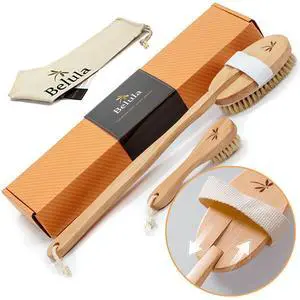 Dry Brushing Body Brush Set - Natural Boar Bristle Body Brush, Exfoliating Face Brush & Bath Gloves - Ideal Dry Skin Brush for Lymphatic Drainage & Healthy Glowing Skin! Dry Brushing Body Brush Set - Natural Boar Bristle Body Brush, Exfoliating Face Brush & Bath Gloves - Ideal Dry Skin Brush for Lymphatic Drainage & Healthy Glowing Skin!