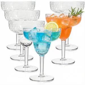 6 Pack 13 OZ Acrylic Margarita Glasses with Stem, Unbreakable Wine Glass, Shatterproof Cocktail Glasses, Reusable Party Drinking Glass for Martini, Whiskey, Gin, Tequila, BPA-free 6 Pack 13 OZ Acrylic Margarita Glasses with Stem, Unbreakable Wine Glass, Shatterproof Cocktail Glasses, Reusable Party Drinking Glass for Martini, Whiskey, Gin, Tequila, BPA-free