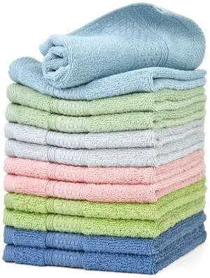 Wash Cloths Soft Bathroom Washcloths for Body and Face, Wash Cloth with Assorted Colors Bulk Face Cloths 13 by 13 Inches (12 Pieces 6 Colors) Wash Cloths Soft Bathroom Washcloths for Body and Face, Wash Cloth with Assorted Colors Bulk Face Cloths 13 by 13 Inches (12 Pieces 6 Colors)