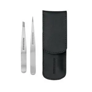 Petite Tweeze Set with Travel Case - Point and Slant Tweezers, Tweezers for Travel (Black Case) Petite Tweeze Set with Travel Case - Point and Slant Tweezers, Tweezers for Travel (Black Case)