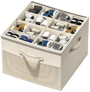 Shoe Organizer for Closet,Foldable Shoe Storage Organizer Box Bin with Adjustable Dividers and Clear Cover, Fits up to 16 Pairs Shoe Organizer for Closet,Foldable Shoe Storage Organizer Box Bin with Adjustable Dividers and Clear Cover, Fits up to 16 Pairs