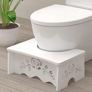 Squatting Toilet Stool - Poop Stool for Bathroom, Wood-Plastic Composite, 7 Inch, Adults & Elderly Squatting Toilet Stool - Poop Stool for Bathroom, Wood-Plastic Composite, 7 Inch, Adults & Elderly