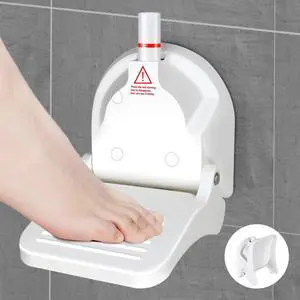 Foot Rest for Shower to Shave Legs, Foldable Shaving Step for Inside Shower, Suction Cup Shower Foot Rest Foot Rest for Shower to Shave Legs, Foldable Shaving Step for Inside Shower, Suction Cup Shower Foot Rest