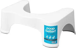 The Original Bathroom Toilet Stool, 7 Inch height, White The Original Bathroom Toilet Stool, 7 Inch height, White