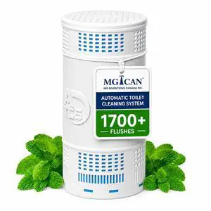 Patented Automatic Toilet Bowl Cleaner System (ATCS) 1700+ Flushes - Non Toxic Toilet Bowl Cleaners for Hard Water Stains - UL-Certified Toilet Cleaner 1 Year Supply (1 Pack) Patented Automatic Toilet Bowl Cleaner System (ATCS) 1700+ Flushes - Non Toxic Toilet Bowl Cleaners for Hard Water Stains - UL-Certified Toilet Cleaner 1 Year Supply (1 Pack)