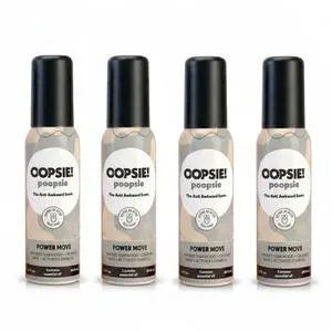 Pre Poop Spray - 4 Pack Natural Pre Poo Toilet Spray for Bathrooms, Trap Odors & Eliminate Embarrassment, 2oz Travel Size Pre Poo Air Freshener Spray (Power Move) Pre Poop Spray - 4 Pack Natural Pre Poo Toilet Spray for Bathrooms, Trap Odors & Eliminate Embarrassment, 2oz Travel Size Pre Poo Air Freshener Spray (Power Move)