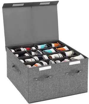 Shoe Organizer for Closet Fits 16 Pairs, Large Shoe Storage Box Bins Containers with Lid and Adjustable Dividers for Shoes, Sneakers and High Heeled, Hard Shell and Stackable (Grey) Shoe Organizer for Closet Fits 16 Pairs, Large Shoe Storage Box Bins Containers with Lid and Adjustable Dividers for Shoes, Sneakers and High Heeled, Hard Shell and Stackable (Grey)