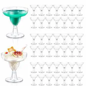 60 Pcs Plastic Margarita Glasses, 5 oz Clear Cocktail Glasses for Cinco de Mayo, Taco Party, and Mexican Decoration, Plastic Margarita Cups for Taco Bar Events Wedding Parties 60 Pcs Plastic Margarita Glasses, 5 oz Clear Cocktail Glasses for Cinco de Mayo, Taco Party, and Mexican Decoration, Plastic Margarita Cups for Taco Bar Events Wedding Parties