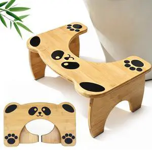 Bamboo Toilet Stool Foldable, 7 in Poop Stool for Bathroom, Portable Squatting Potty Stool for Adults & Kids, Cute Non-Slip Toilet Foot Pooping Steps, No Assembly Required, 2026 New Upgrade Bamboo Toilet Stool Foldable, 7 in Poop Stool for Bathroom, Portable Squatting Potty Stool for Adults & Kids, Cute Non-Slip Toilet Foot Pooping Steps, No Assembly Required, 2026 New Upgrade