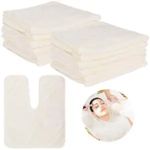 12 PCS U-Shaped Facial Towels, Soft Coral Fleece Face Cloths for Beauty Salons, Skin Care, SPA Centers 12 PCS U-Shaped Facial Towels, Soft Coral Fleece Face Cloths for Beauty Salons, Skin Care, SPA Centers