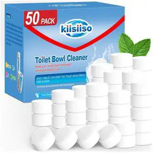 Toilet Bowl Cleaner Tablets 50 PACK, Automatic Bleach Toilet Tank Cleaners, Bathroom Long-Lasting Freshness, Slow-Releasing Powerful Deodorizing & Descaling Toilet Bowl Cleaner Tablets 50 PACK, Automatic Bleach Toilet Tank Cleaners, Bathroom Long-Lasting Freshness, Slow-Releasing Powerful Deodorizing & Descaling