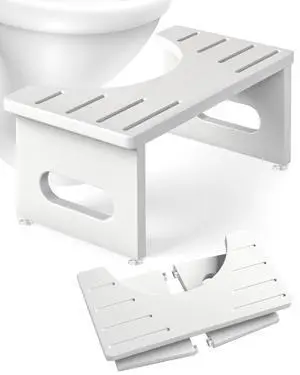 Squatting Potty for Adults, Foldable Bamboo Toilet Stool Squat Adult, No Assembly Required, Sturdy Poop Stool Adult for Small Bathrooms, Space-Saving Bathroom Foot Stool Squatting Potty for Adults, Foldable Bamboo Toilet Stool Squat Adult, No Assembly Required, Sturdy Poop Stool Adult for Small Bathrooms, Space-Saving Bathroom Foot Stool