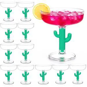 12 Pcs Cactus Margarita Glasses Bulk Plastic Cactus Cup Durable Green Stemmed Cocktail Glasses 12 oz Shatterproof Goblet Cups Fiesta Cinco De Mayo Party Supplies 12 Pcs Cactus Margarita Glasses Bulk Plastic Cactus Cup Durable Green Stemmed Cocktail Glasses 12 oz Shatterproof Goblet Cups Fiesta Cinco De Mayo Party Supplies