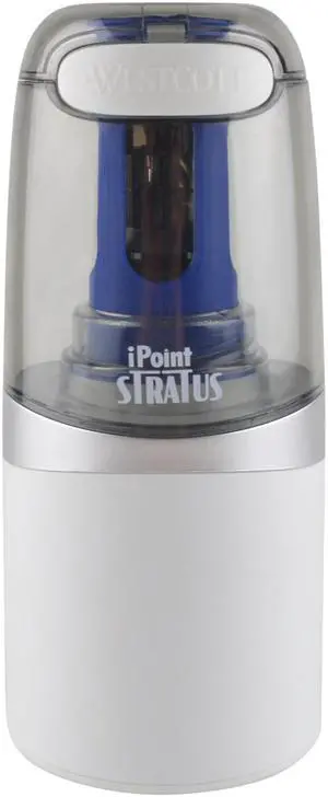 17793 iPoint Stratus Electric Pencil Sharpener with Titanium-Bonded Blades and Pop-Top Canister for School, Office and Home, Assorted Colors 17793 iPoint Stratus Electric Pencil Sharpener with Titanium-Bonded Blades and Pop-Top Canister for School, Office and Home, Assorted Colors