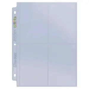 4-Pocket Platinum Page with 3-1/2" X 5-1/4" Pockets 100 ct. 4-Pocket Platinum Page with 3-1/2" X 5-1/4" Pockets 100 ct.