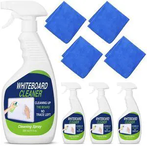 8 Pcs Whiteboard Cleaner Set 4 17 fl oz Dry Erase Board Liquid Cleaner with 4 Cloths White Board Cleaning Spray for Classroom Chalkboard Home Office 8 Pcs Whiteboard Cleaner Set 4 17 fl oz Dry Erase Board Liquid Cleaner with 4 Cloths White Board Cleaning Spray for Classroom Chalkboard Home Office