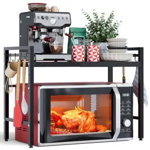 2 Tier Expandable Microwave Stand countertop,Microwave Oven Rack 2 Tier Expandable Microwave Stand countertop,Microwave Oven Rack