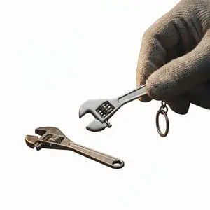 Tiny Ultra-Compact Mini Wrench Set - 2.5 Inch Alloy Steel - Nice Pendant - Adjustable Crescent Wrenches with Keychain for Minor Precision Repairs - Perfect for a Cute Keychain Accessory Tiny Ultra-Compact Mini Wrench Set - 2.5 Inch Alloy Steel - Nice Pendant - Adjustable Crescent Wrenches with Keychain for Minor Precision Repairs - Perfect for a Cute Keychain Accessory