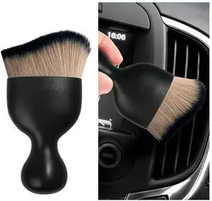 Car Interior Dust Brush, Soft Scratch Free Auto Detailing Brushes, Universal Vehicle Interior Cleaning Tool for Automotive Dashboard, Air Vents, Leather(Brown & Black) Car Interior Dust Brush, Soft Scratch Free Auto Detailing Brushes, Universal Vehicle Interior Cleaning Tool for Automotive Dashboard, Air Vents, Leather(Brown & Black)