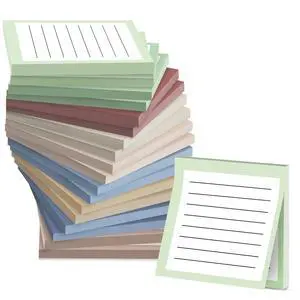 18 Pack Lined Sticky Notes, 3x3 in Sticky Notes with Lines, 6 Different Colour Super Sticking Memo Pads for Office, School, Home Desks and More 18 Pack Lined Sticky Notes, 3x3 in Sticky Notes with Lines, 6 Different Colour Super Sticking Memo Pads for Office, School, Home Desks and More