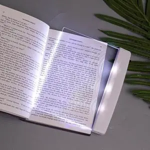 Flat Book Light Page Book Light for Reading in Bed at Night Clear LED Book Full Page Light Illuminator Panel Plate Lamp Board Wireless (White) Flat Book Light Page Book Light for Reading in Bed at Night Clear LED Book Full Page Light Illuminator Panel Plate Lamp Board Wireless (White)