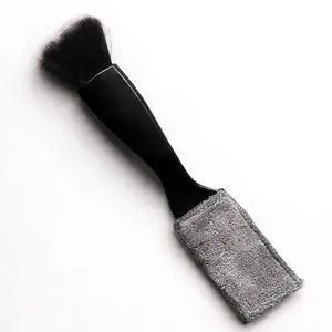Double Head Brush for Car Clean, 2-in-1 Car Detailing Brush, Portable Auto Duster Interior Cleaning Accessories for Air Vents, Dashboard Screen, Air Conditioning Outlets (Black) Double Head Brush for Car Clean, 2-in-1 Car Detailing Brush, Portable Auto Duster Interior Cleaning Accessories for Air Vents, Dashboard Screen, Air Conditioning Outlets (Black)