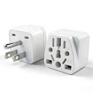 2 Pack US Travel Plug Adapter, UK to US Plug Adapter 2 Pack US Travel Plug Adapter, UK to US Plug Adapter