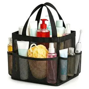 Mesh Shower Caddy Portable with 9 Pockets for College Dorm Room Essentials Mesh Shower Caddy Portable with 9 Pockets for College Dorm Room Essentials