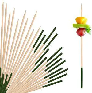 200 Pack Bamboo Toothpicks for Appetizers, 2mm 4.7 Inch Natural Bamboo Cocktail Picks for Cake Dessert Food Fruit Party Decorations(Green) 200 Pack Bamboo Toothpicks for Appetizers, 2mm 4.7 Inch Natural Bamboo Cocktail Picks for Cake Dessert Food Fruit Party Decorations(Green)
