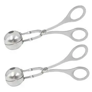 2 Pcs Stainless Steel Meat Baller Ball Maker Meatball Scoop None-Stick Baller Tongs Meat Ball Maker Mold Cake Pop,Ice Tongs,Cookie Dough Scoop for Kitchen 2 Pcs Stainless Steel Meat Baller Ball Maker Meatball Scoop None-Stick Baller Tongs Meat Ball Maker Mold Cake Pop,Ice Tongs,Cookie Dough Scoop for Kitchen