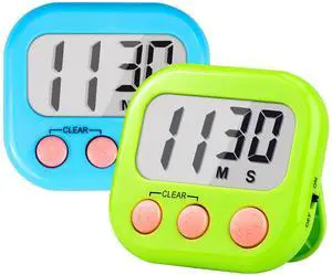 Timer for Kids Teachers Supplies Digital Kitchen Timers for Cooking Large Magnetic Classroom Timer 2Pack-Blue Green Timer for Kids Teachers Supplies Digital Kitchen Timers for Cooking Large Magnetic Classroom Timer 2Pack-Blue Green