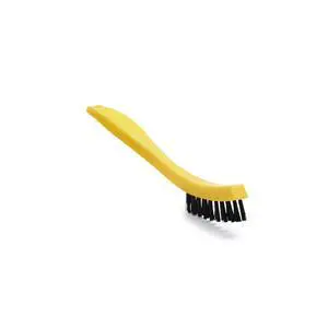 8.5" Tile and Grout Scrub Brush, Plastic Bristles, Black, for Industrial/Professional Use On Grout, Tile, and Other Small Areas 8.5" Tile and Grout Scrub Brush, Plastic Bristles, Black, for Industrial/Professional Use On Grout, Tile, and Other Small Areas