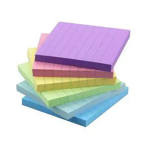 Lined Sticky Notes 4x4 in, 6 Candy Colors, 6 Pads, 60 Sheets/Pad Lined Sticky Notes 4x4 in, 6 Candy Colors, 6 Pads, 60 Sheets/Pad