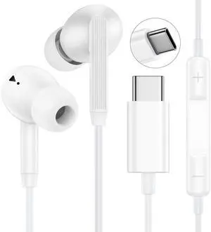 USB C Headphones for iPhone 17E 17 16 15 Pro Max Plus iPad Pro USB C Wired Earbuds with Mic Volume Control Type C Earphones Wired USBC Headphones for Galaxy A26 A36 A56 S26+ S26 Ultra S25FE S24FE A16 USB C Headphones for iPhone 17E 17 16 15 Pro Max Plus iPad Pro USB C Wired Earbuds with Mic Volume Control Type C Earphones Wired USBC Headphones for Galaxy A26 A36 A56 S26+ S26 Ultra S25FE S24FE A16