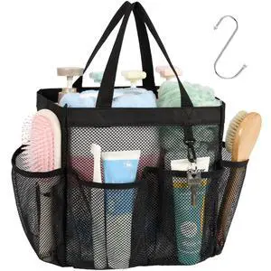 Shower Caddy Portable - 8 Pockets, S-Hook, Shower Bag for Dorm Camping Shower Caddy Portable - 8 Pockets, S-Hook, Shower Bag for Dorm Camping