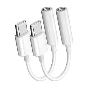 USB-C to 3.5mm Audio Headphone Adapter - HiFi Compatible with Apple iPhone 17 16 15 Samsung Galaxy S25 S24 S23 S22 S21 Plus Pro Max Ultra Pixel iPad - Type C to Aux Cord Jack Dongle Adapter (2 Pack) USB-C to 3.5mm Audio Headphone Adapter - HiFi Compatible with Apple iPhone 17 16 15 Samsung Galaxy S25 S24 S23 S22 S21 Plus Pro Max Ultra Pixel iPad - Type C to Aux Cord Jack Dongle Adapter (2 Pack)