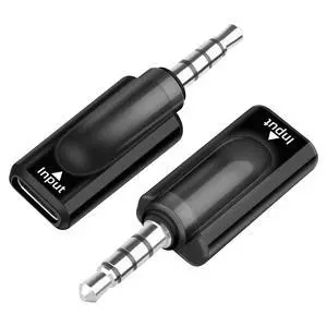 USB C to 3.5mm Audio Adapter, Type C Female to 1/8 "TRRS Male Headphone Jack Adapter, 16Bit/48Khz High Fidelity Audio Converter with PC, Laptop, Phone 2Pack (USB C F to 3.5mm M) USB C to 3.5mm Audio Adapter, Type C Female to 1/8 "TRRS Male Headphone Jack Adapter, 16Bit/48Khz High Fidelity Audio Converter with PC, Laptop, Phone 2Pack (USB C F to 3.5mm M)