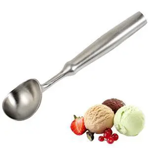 304 Stainless Steel Ice Cream Scoop, Heavy Duty, Dishwasher Safe, Comfortable Handle 304 Stainless Steel Ice Cream Scoop, Heavy Duty, Dishwasher Safe, Comfortable Handle