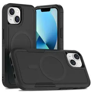 Magnetic for iPhone 13 Case, iPhone 14 Case Translucent Matte Phone Case iPhone 13/14 with Slim Shockproof Protective Cover for iPhone 13/14 6.1" (Black) Magnetic for iPhone 13 Case, iPhone 14 Case Translucent Matte Phone Case iPhone 13/14 with Slim Shockproof Protective Cover for iPhone 13/14 6.1" (Black)