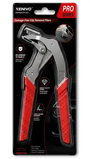 Car Clip Pliers, Damage-Free Clip Removal Pliers for Plastic Push Pins, Panel Clip Removal Tool for Door Trim, Interior Panel & Bumper Clips Car Clip Pliers, Damage-Free Clip Removal Pliers for Plastic Push Pins, Panel Clip Removal Tool for Door Trim, Interior Panel & Bumper Clips