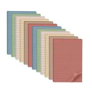 (12 Pack) Lined Sticky Notes 4x6 in,Large Notepads with Lines,Ruled Stickies Super Sticking Power,Office School Memo Note Pads Vintage Colors,Post on Windows Doors,Recyclable,Easy to Write on (12 Pack) Lined Sticky Notes 4x6 in,Large Notepads with Lines,Ruled Stickies Super Sticking Power,Office School Memo Note Pads Vintage Colors,Post on Windows Doors,Recyclable,Easy to Write on