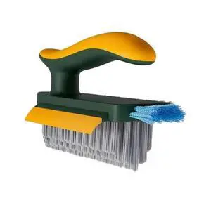 Scrub Brush for Cleaning Tile, Grout, Shower, Kitchen Sink & Floor, with Ergonomic Handle and Durable Bristles Scrub Brush for Cleaning Tile, Grout, Shower, Kitchen Sink & Floor, with Ergonomic Handle and Durable Bristles