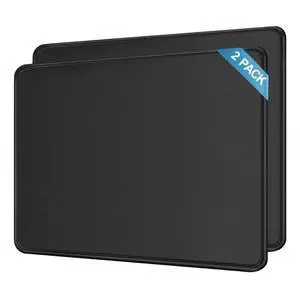 2 Pack Mouse Pad, Computer Mouse Mat with Anti-Slip Rubber Base, Easy Gliding, Washable & Durable Cloth Surface,Portable, Optimal Size 9.5x7.9 Inch for Office, Laptop, Computer, Black 2 Pack Mouse Pad, Computer Mouse Mat with Anti-Slip Rubber Base, Easy Gliding, Washable & Durable Cloth Surface,Portable, Optimal Size 9.5x7.9 Inch for Office, Laptop, Computer, Black